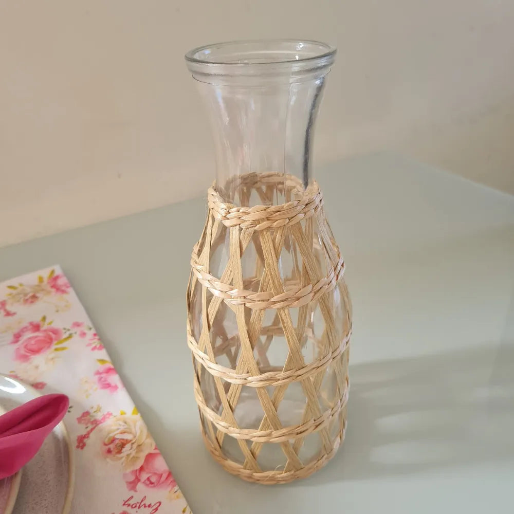 Garrafa de Vidro Sisal