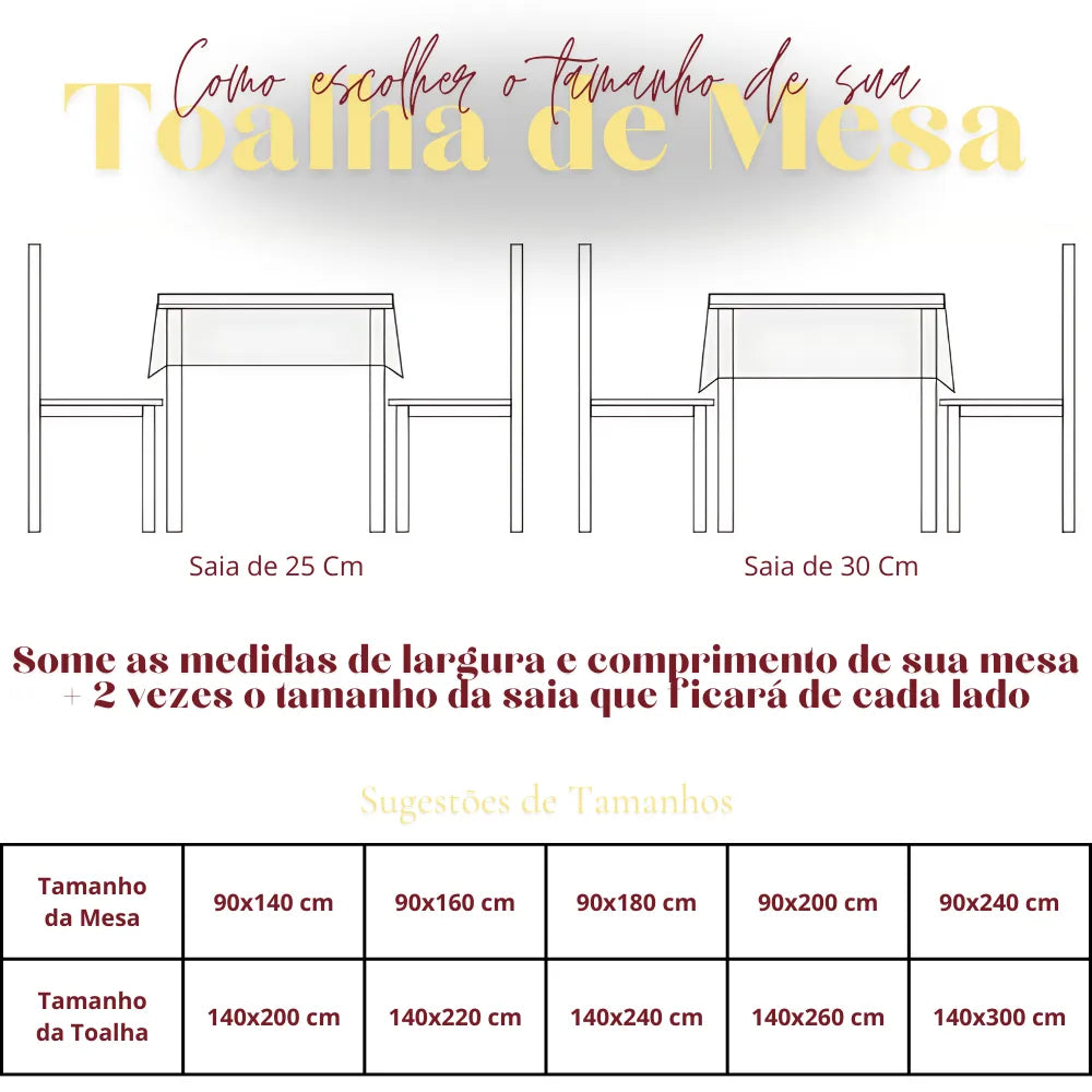 Toalha de Mesa Flores do Campo
