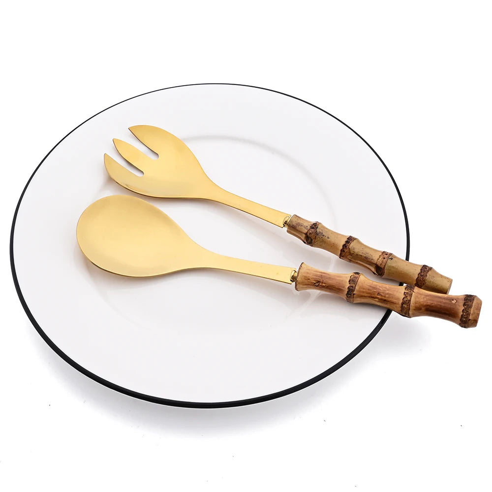 Kit Colheres para Servir Bambu