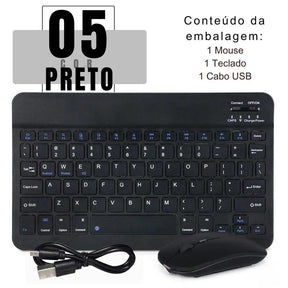 Mini Teclado e Mouse Divertido