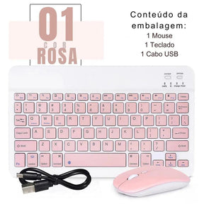 Mini Teclado e Mouse Divertido