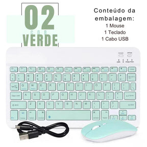 Mini Teclado e Mouse Divertido